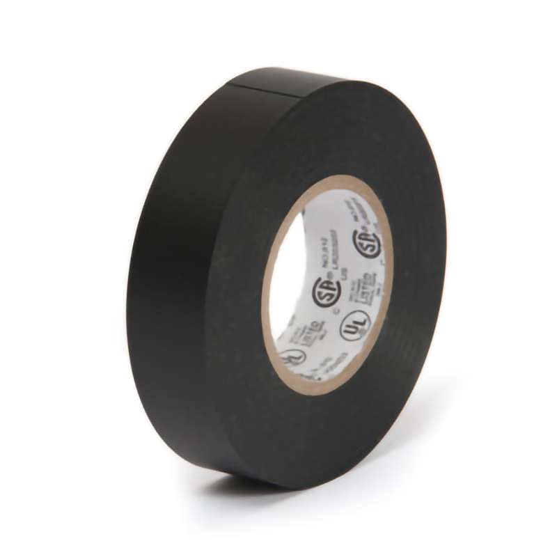 Electrical Tape, 3/4"x66', 1" Core, 7.0 mil, Black, Economy Grade